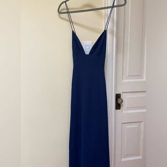 Fame and Partners Navy Bridesmaid Dress Size 6 - Picture 3 of 8